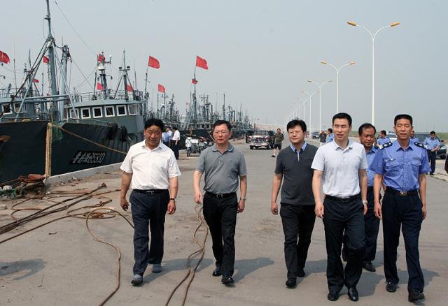 中国渔政指挥中心领导到山东潍坊寿光调研